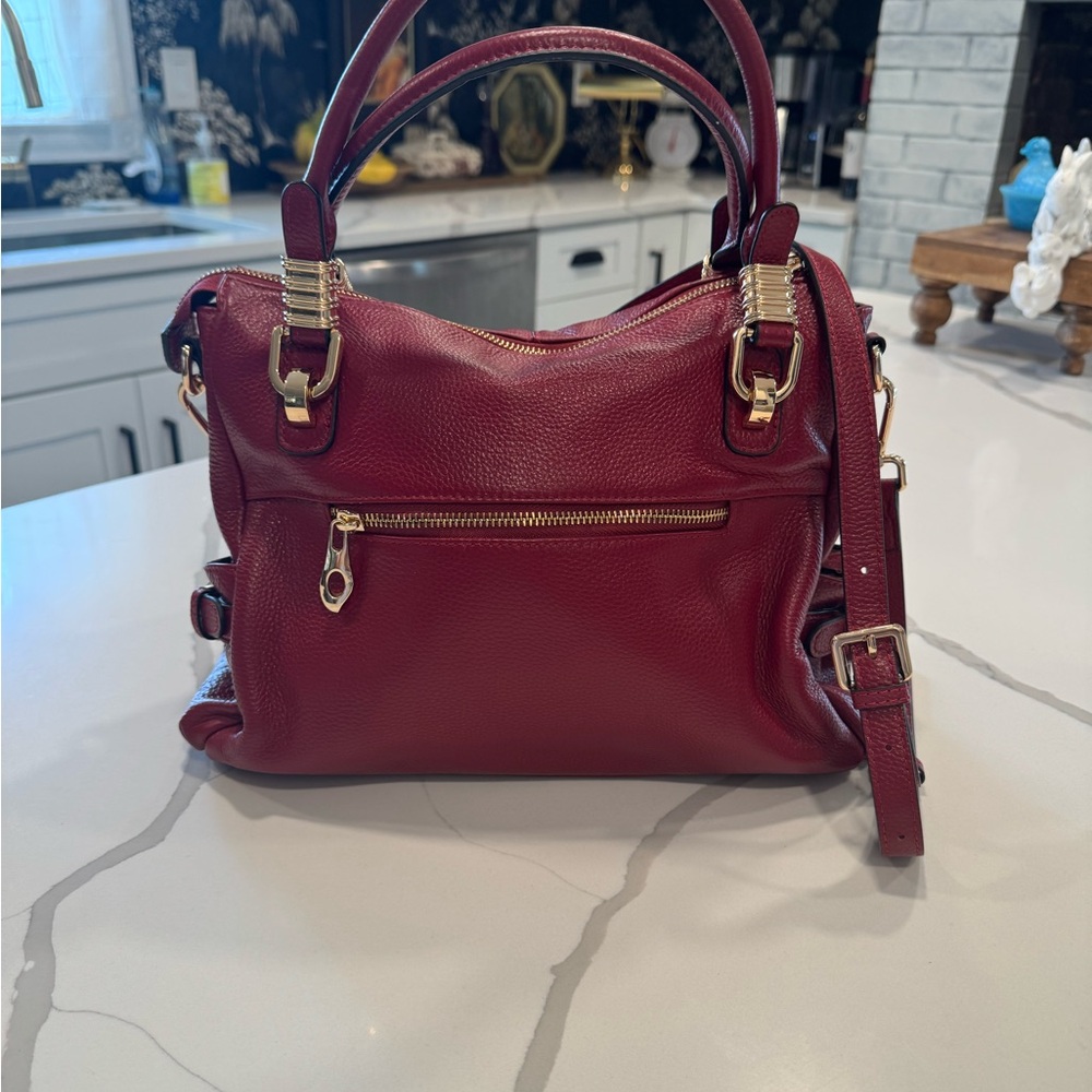 Red Genuine Leather KATTEE Bag - Picture 3 of 10